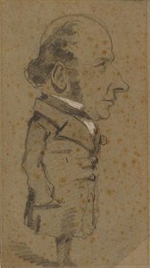 Caricatura de un hombre de Claude Monet